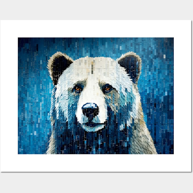 Grizzly Bear Animal Art Decor Paint Wall Art by Cubebox